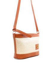 Bolsa Tote Palha com Alça Transversal - Castor BSI-6235 - CS