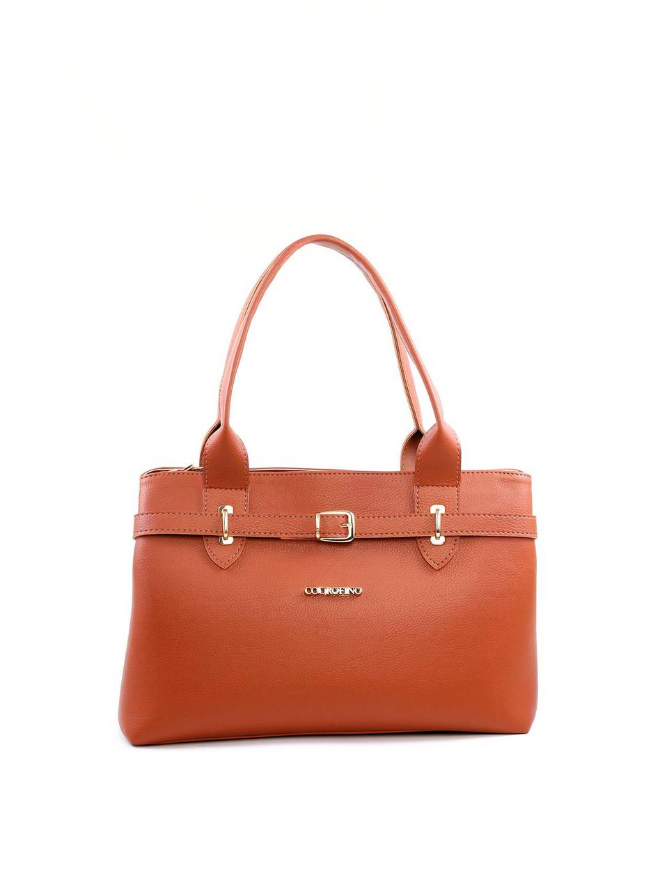 Bolsa Tote com Alça de Mão e Detalhe de Cinto - Castor BSI-6055 - CS