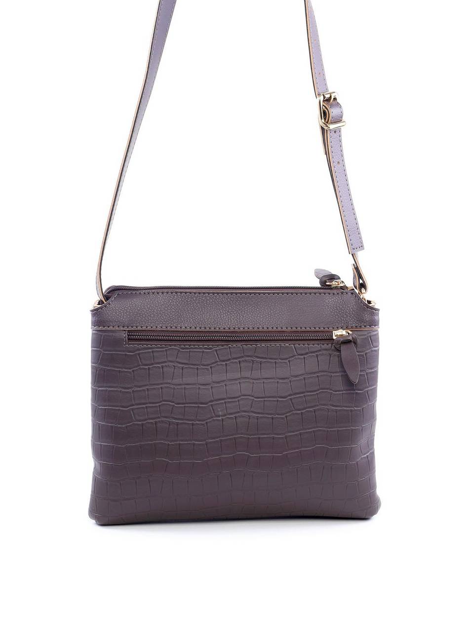 Bolsa Tote Quadrada Charm CF em Strass - Cacau BSI-6040 - CA