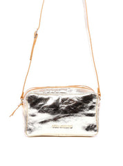 Bolsa Transversal com Duas Divisórias e Bolso Traseiro Ouro BSI-6003 - AU