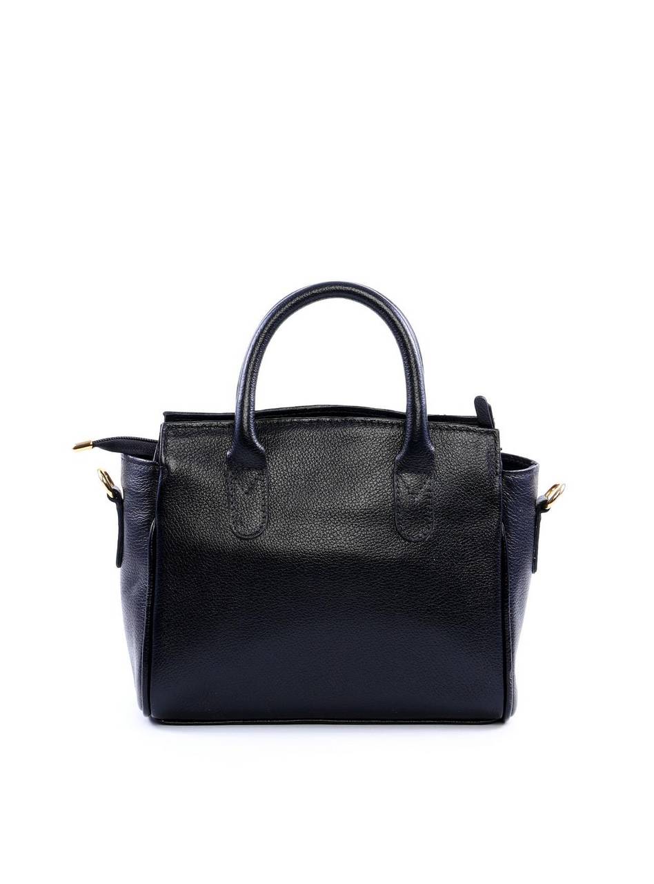 Bolsa Tote Quadrada com Charm - Preta BSI-6044 - PR