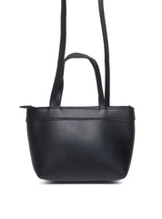 Bolsa Tote Pequena com Pinos e Alça de Mão - Preta BSI-5390 - PR