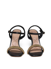Sandália Feminina Salto Alto Fino - Preta SDI-11616 - PR