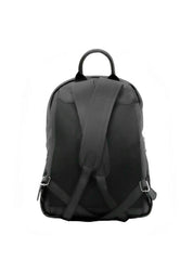 Mochila Masculina Dois Bolsos Detalhe Relevo Couro Preta MEI-318 - PR