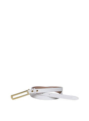 Cinto Feminino em Couro com Fivela Retangular - Branca CTI-969 - BR