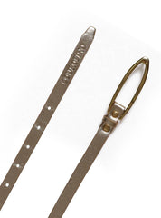 Cinto Feminino em Couro com Fivela Orgânica - Ouro CTI-971 - AU