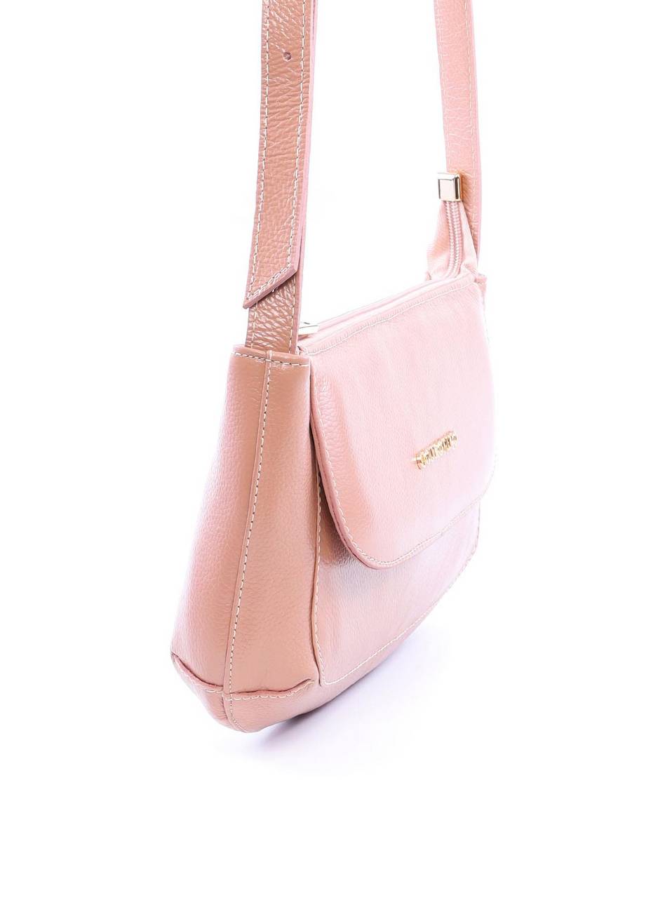 Bolsa Saddle Transversal com Bolso Frontal Nude BSI-5959 - NU
