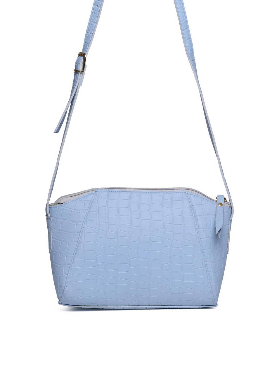 Bolsa Clutch Transversal com Detalhe - Azul BSI-5617 - AZ