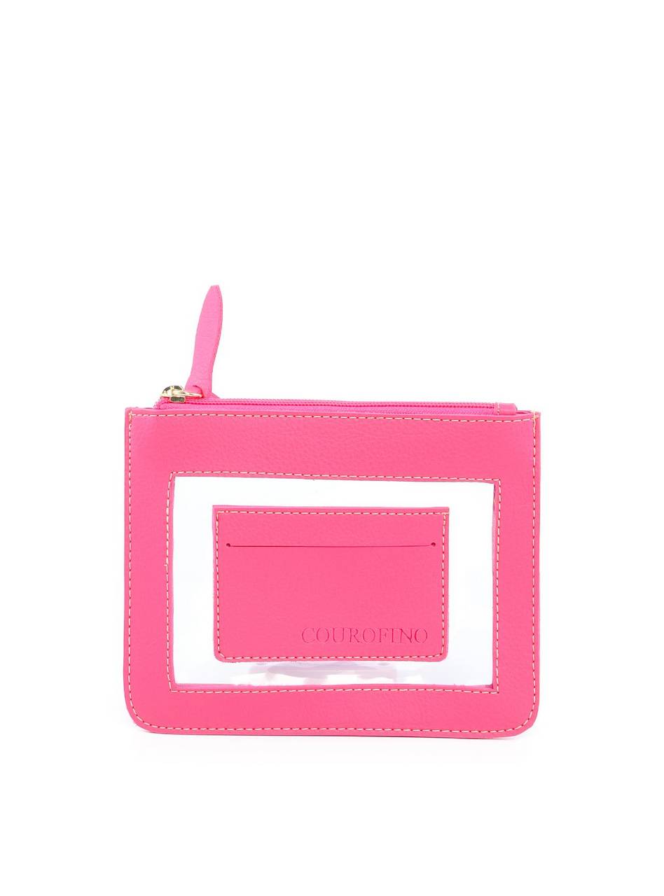 Necessaire CF Retangular Transparente - Pink 1.1870000155 - PK