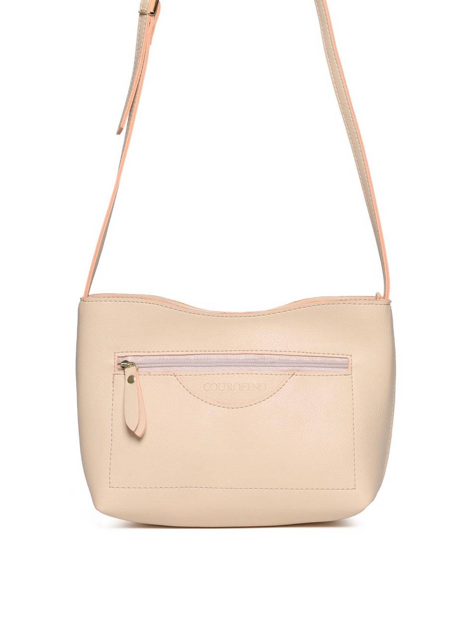 Bolsa Tote Tiracolo com Bolso e Ziper na Frente - Fenno BSI-5136 - FE