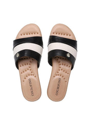 Sandália Feminina Rasteira Confort - Preta SDI-11649 - PR