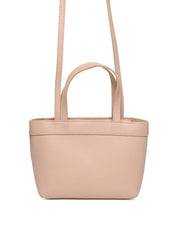 Bolsa Tote Pequena com Pinos e Alça de Mão - Nude BSI-5390 - NU