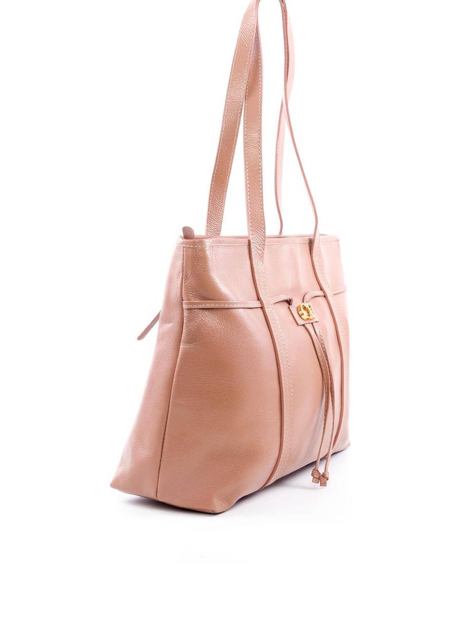 Bolsa Shopper Tiracolo com Cordão - Nude BSI-6073 - NU
