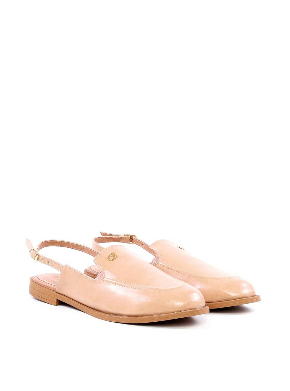 Mocassim Slingback com Detalhe CF - Nude SDI-11869 - NU