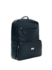 Mochila Executiva Grande Bolsos Couro Preta MEI-433 - PR