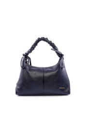 Bolsa Hobo de Mão com Alça Franzida - Preta BSI-6009 - PR