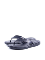 Chinelo Masculino de Dedo em Couro com Tiras Finas - Preta SDI-11770 - PR