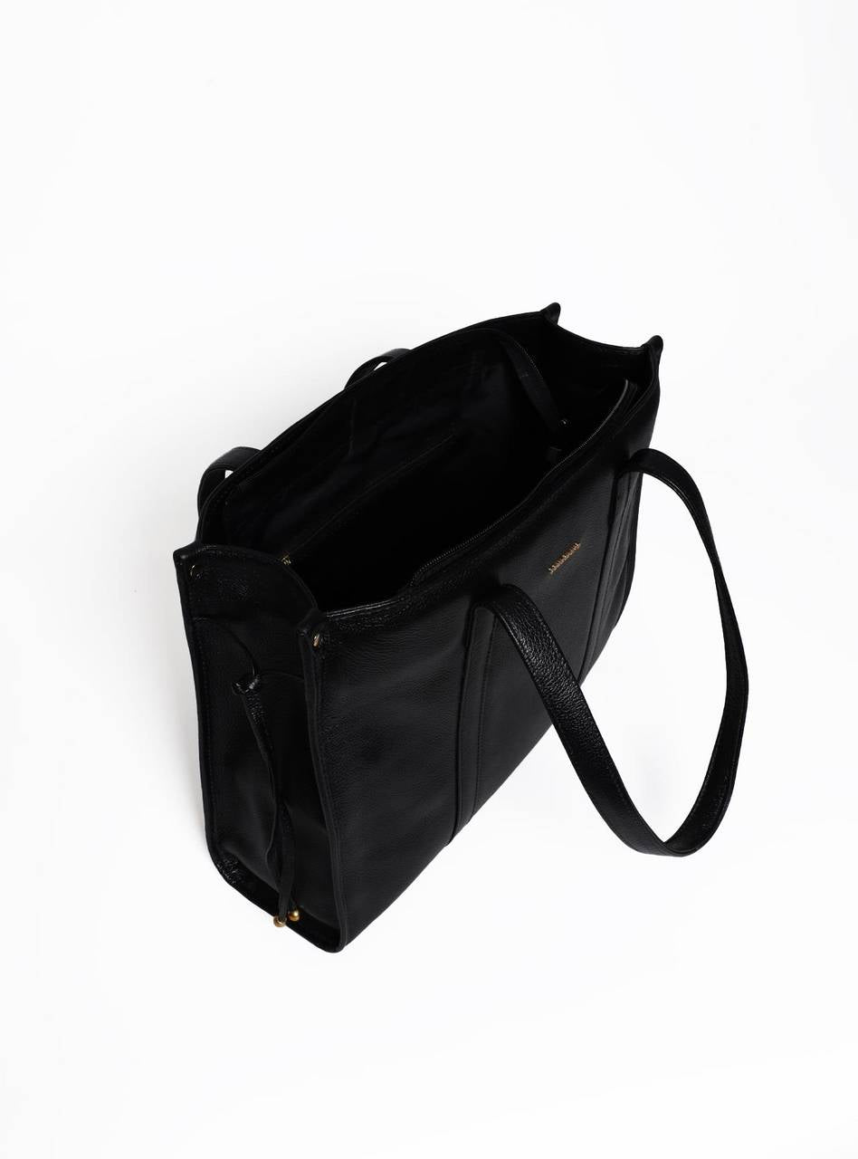 Bolsa Tote com Detalhes de Tiras com Nós e Ponteiras - BSI-5974 - PR BSI-5974 - PR