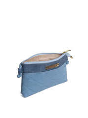 Bolsa Clutch Metalasse com Bolso Traseiro - Azul BSI-5552 - AZ