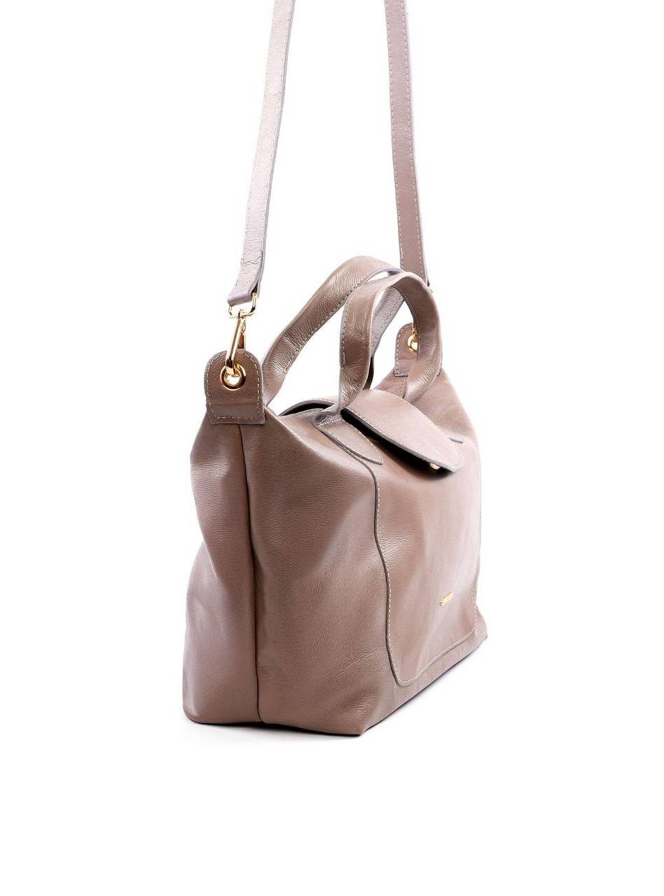 Bolsa Tote Transversal Alça Dupla com Fecho em Ímã - Cinza BSI-6066 - CZ