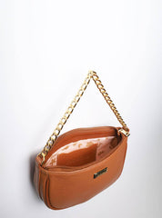 Bolsa Clutch Pequena Couro Transversal Castor BSI-5854 - CS