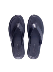 Chinelo Masculino de Dedo em Couro com Tiras Finas - Preta SDI-11770 - PR