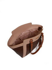 Bolsa Tote Grande Tiracolo Detalhe Barbicacho Cacau - BSI-5973 - CA BSI-5973 - CA