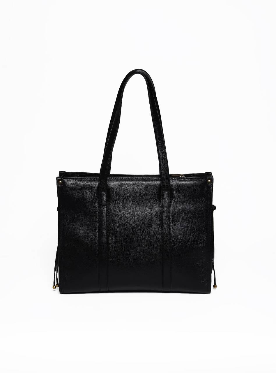 Bolsa Tote com Detalhes de Tiras com Nós e Ponteiras - BSI-5974 - PR BSI-5974 - PR