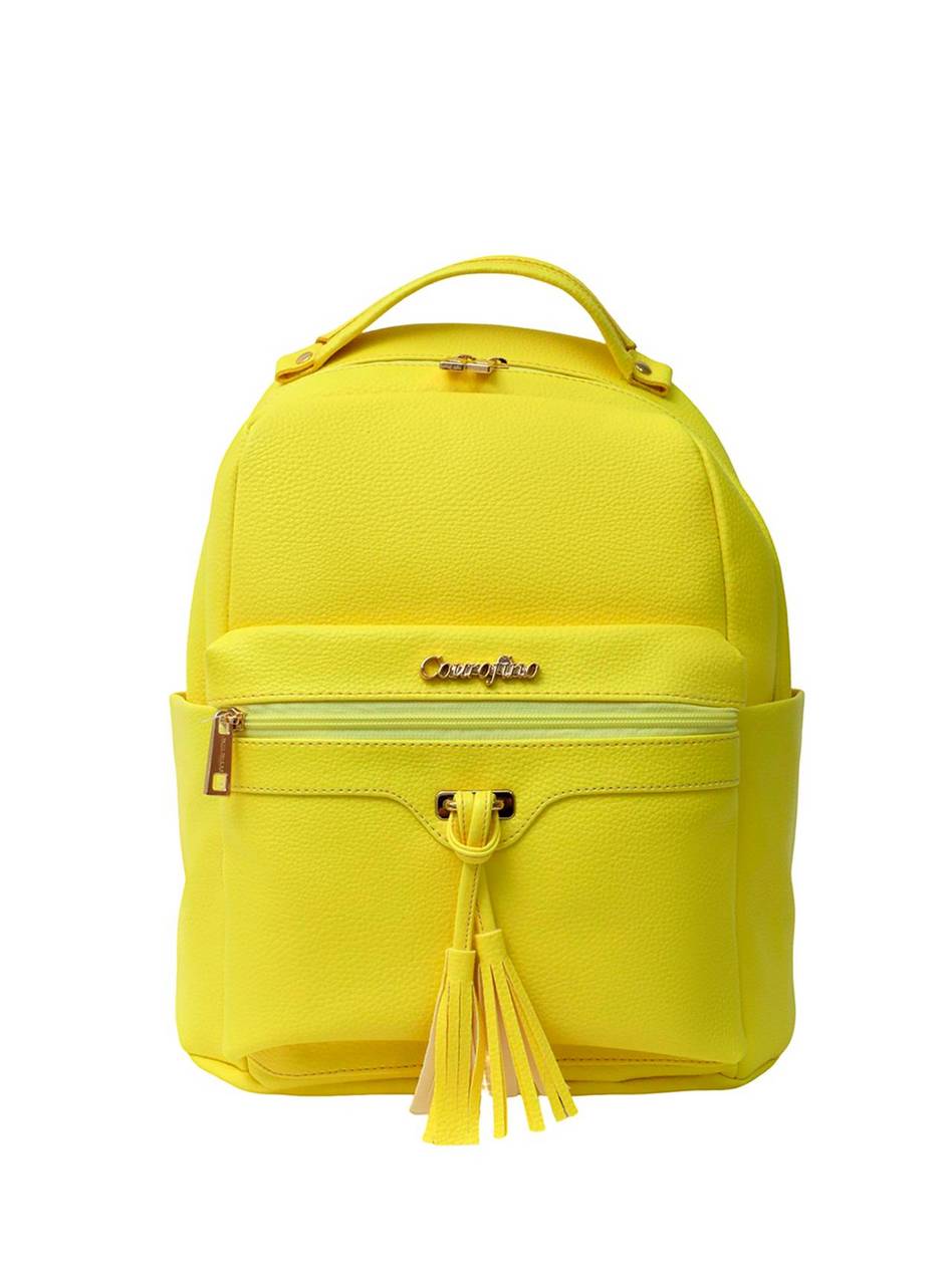 Mochila Casual Grande Bolso Frontal Vassourinha Amarela MEI-413 - AM