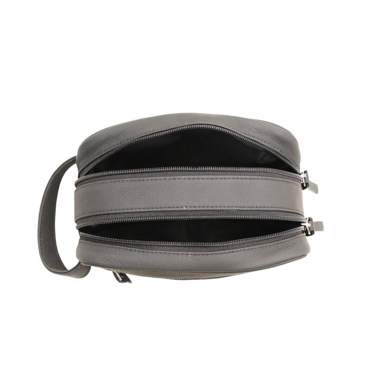 Necessaire Masculina Três Zíperes Preta NSI-098 - PR