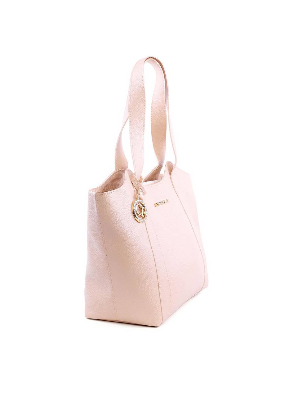 Bolsa Tote Tiracolo Ondulada com Bag Charm - Fenno BSI-6109 - FE