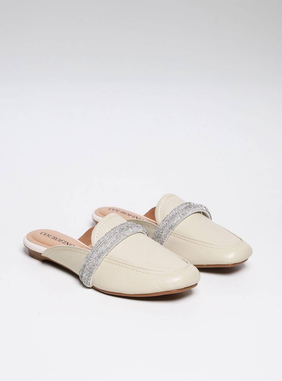 Mule Feminina Couro Redondo - Fenno SDI-11257 - FE