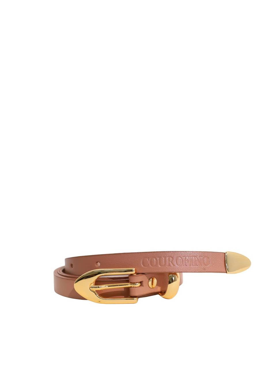 Cinto Casual Feminino Couro Nude CTI-930 - NU