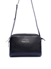 Bolsa Tote Transversal com Três Divisórias - Preta BSI-6067 - PR