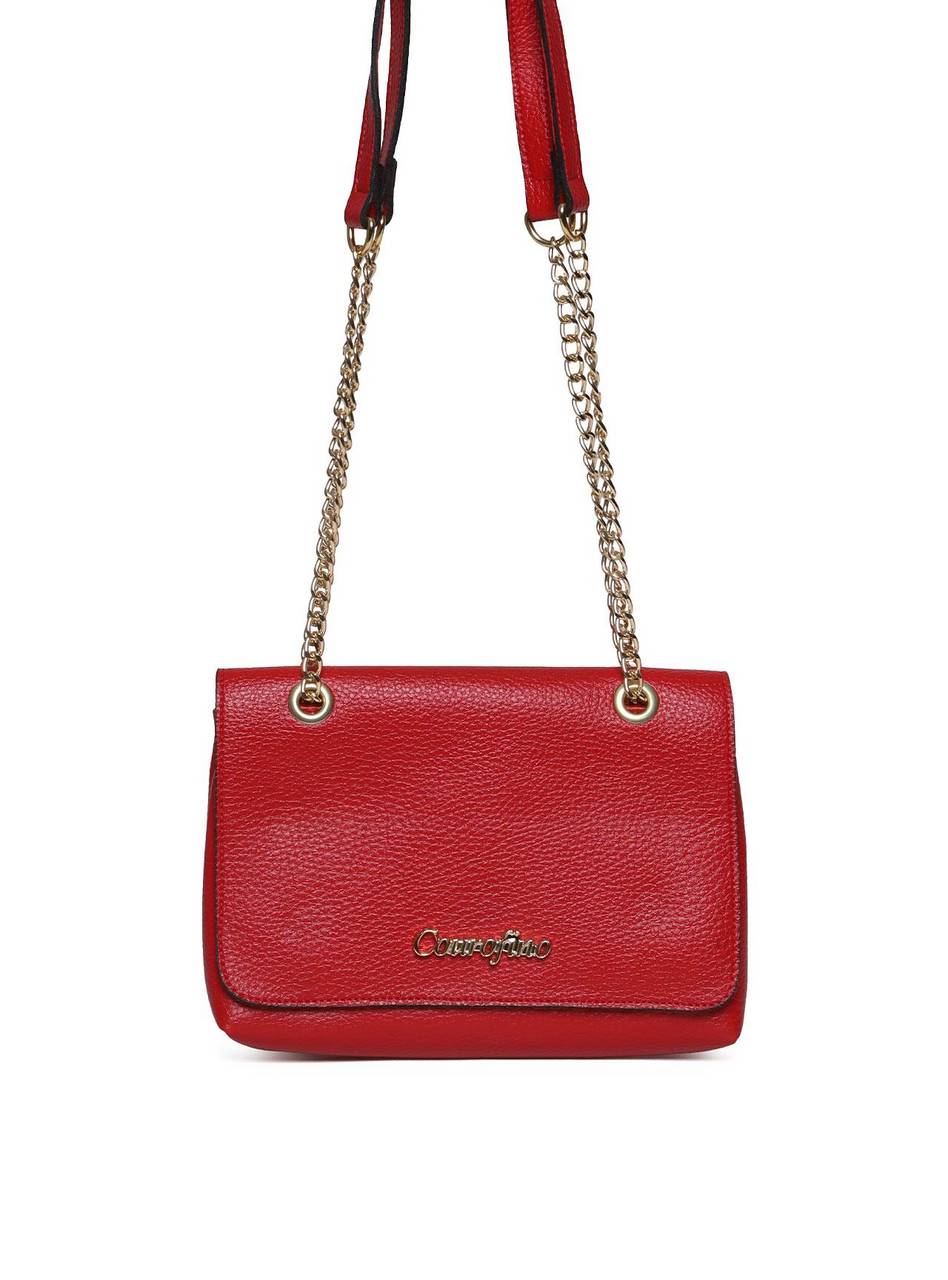 Bolsa Feminina Clutch Pequena Transversal - Vermelha BSI-5462 - VE