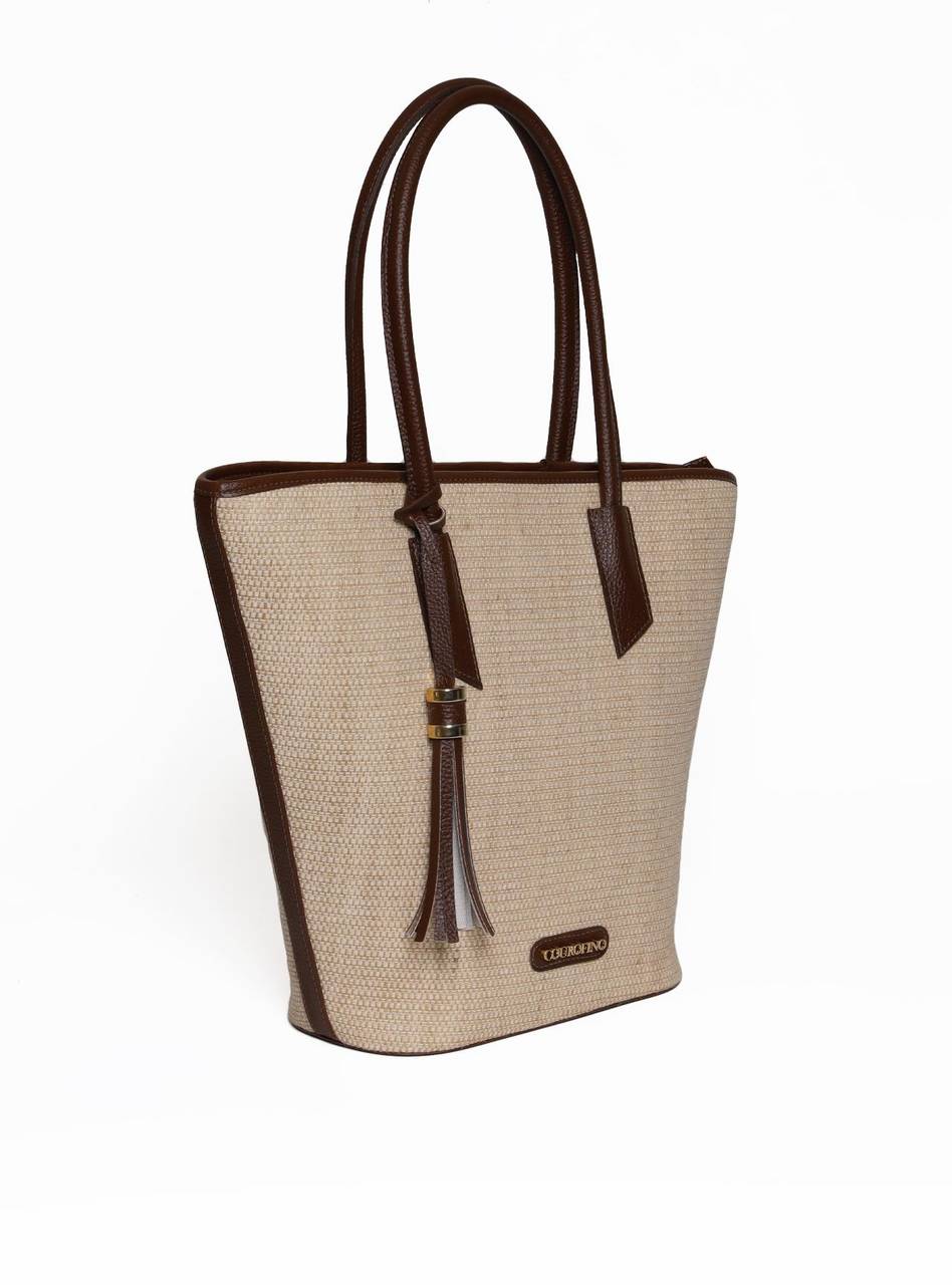 Bolsa Tote Tiracolo Lisa Sem Divisórias Sintético Cacau BSI-5988 - CA