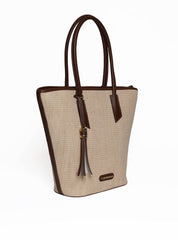 Bolsa Tote Tiracolo Lisa Sem Divisórias Sintético Cacau BSI-5988 - CA