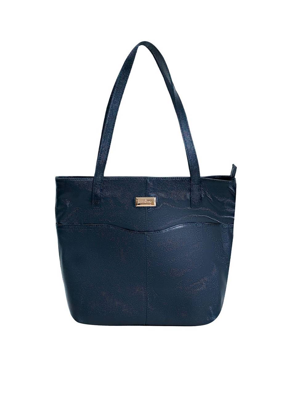 Bolsa Tote Feminina Tiracolo Sacolão Grande Placa Sobreposta Preta