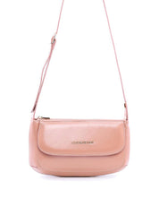 Bolsa Saddle Transversal com Bolso Frontal Nude BSI-5959 - NU