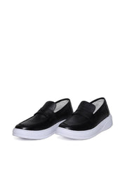 Calçado Masculino Sapatênis Couro - Preta SP-11626 - PR