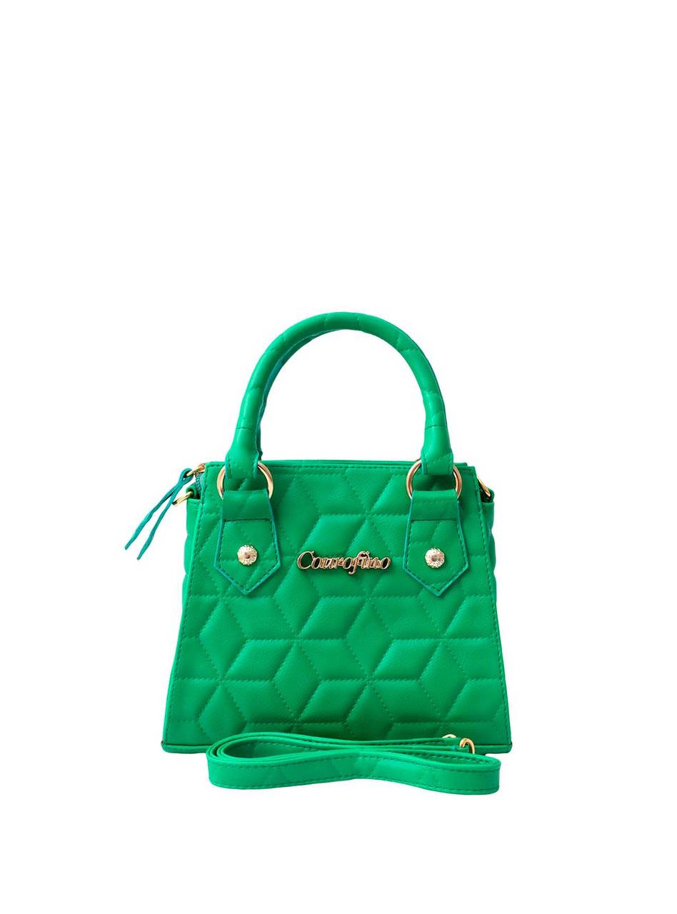 Bolsa Tote Pequena Argolas Verde BSI-5487 - VD