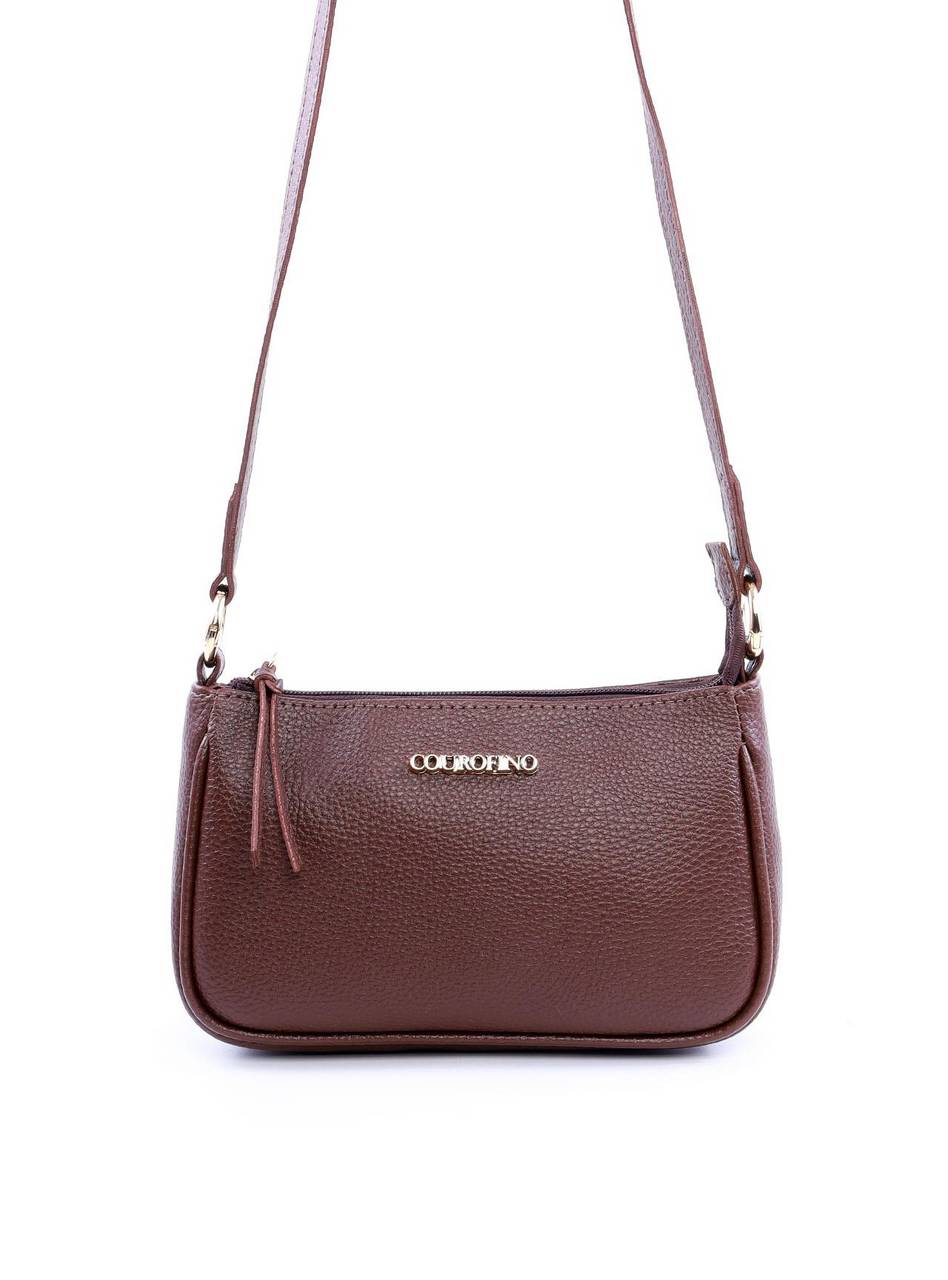 Bolsa Tote Transversal com Alça Dupla Retangular - Cacau BSI-6039 - CA