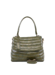 Bolsa Satchel em Matelasse com Bag Charm - Verde BSI-6216 - VD