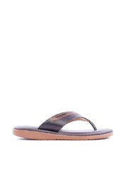 Chinelão Masculino de Dedo em Couro com Placa - Cacau SDI-11769 - CA