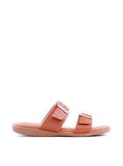 Chinelo Masculino Slide em Couro com Duas Fivelas - Castor SDI-11768 - CS