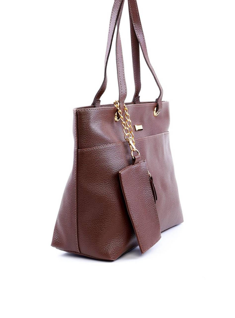Bolsa Shopper com Bag Charm Removível - Cacau BSI-6060 - CA