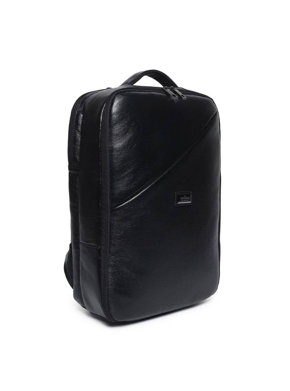 Mochila Masculina Executiva Couro Preta MEI-444 - PR