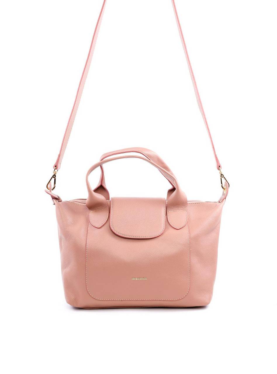 Bolsa Tote Transversal Alça Dupla com Fecho em Ímã - Nude BSI-6066 - NU