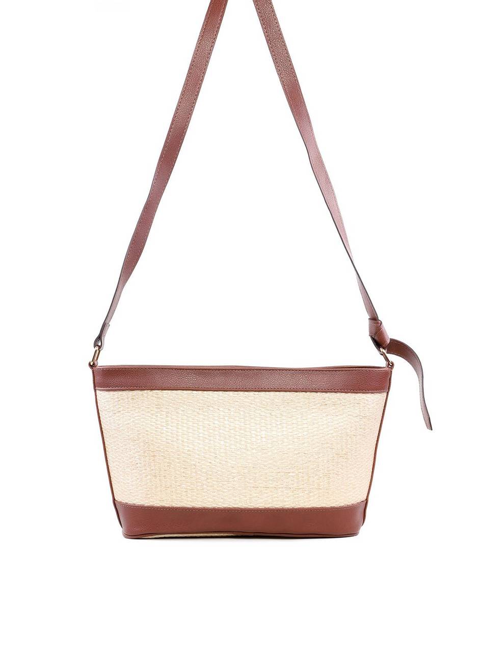 Bolsa Tote Palha com Alça Transversal - Cacau BSI-6235 - CA