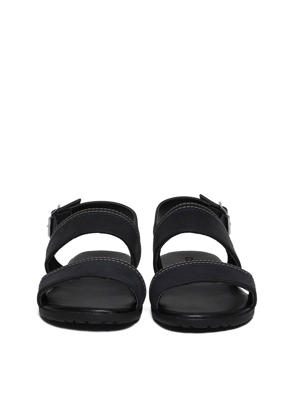 Chinelão Masculino Duas Tiras Costuradas com Fivela Traseira - Preta SDI-11669 - PR